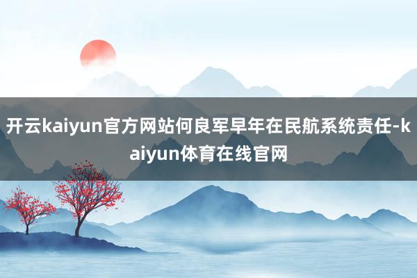 开云kaiyun官方网站何良军早年在民航系统责任-kaiyun体育在线官网